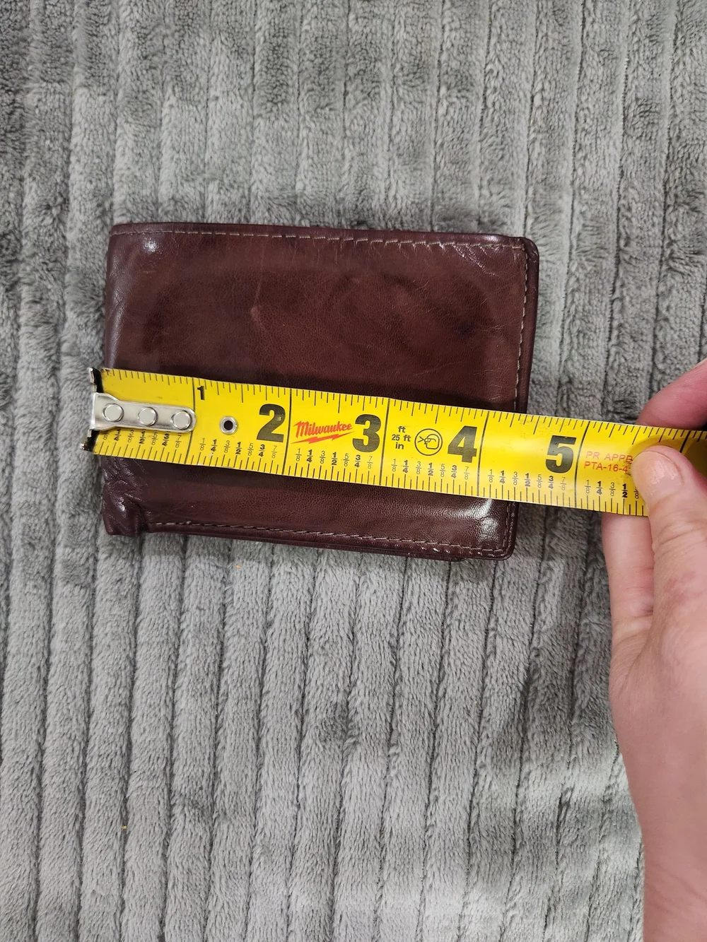 Brown Leather Bi-Fold Wallet